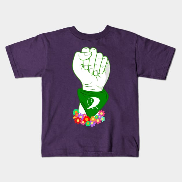 Legal and Safe Abortion Kids T-Shirt by gabyshiny